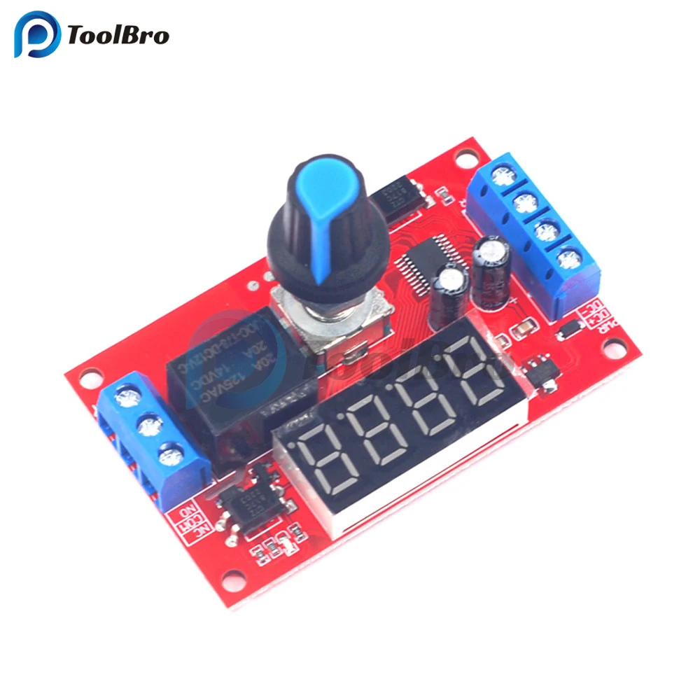 Programmable Time Delay Relay DC 12V Optocoupler Isolation Pulse Cycle Power-Off Trigger Timing Timer Control Switch for Pump