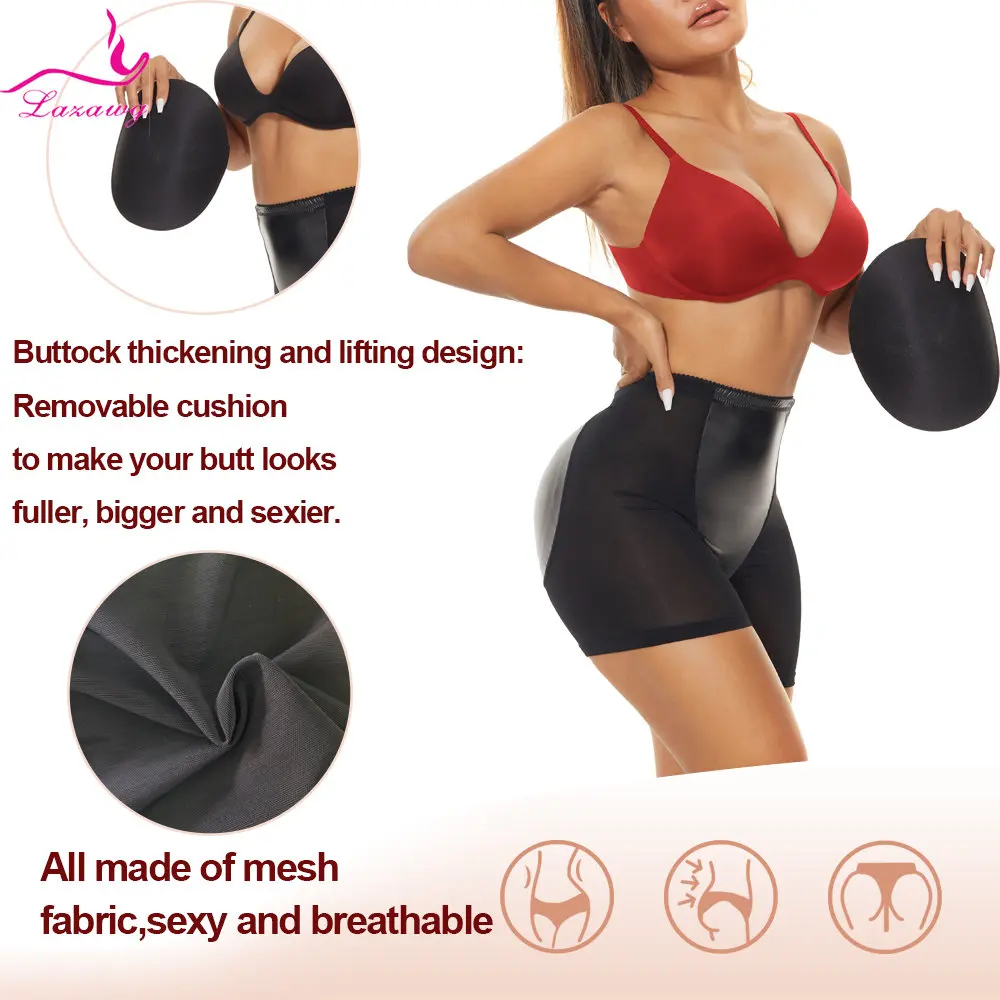 LAZAWG Women Butt Lifter Shapewear Sexy Hip Enhancer Body Shaper Fake Big Ass Booty Seamless Hip Padd Push Up Panties