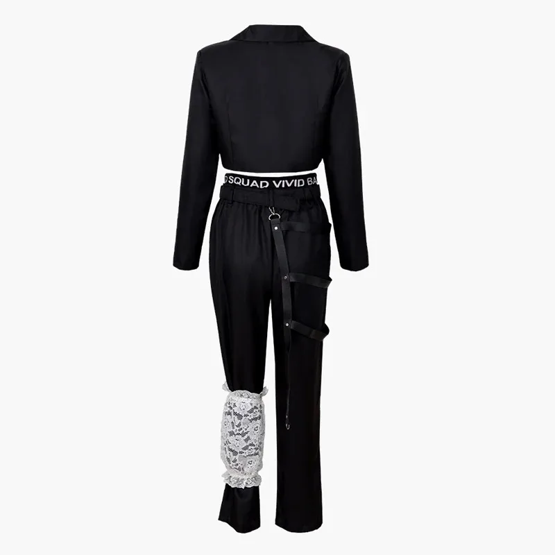 لعبة مشروع Sekai الملونة المرحلة تأثيري Shiraishi زي شعر مستعار للنساء أداء حفلة الهالوين موحدة قلادة المختنق