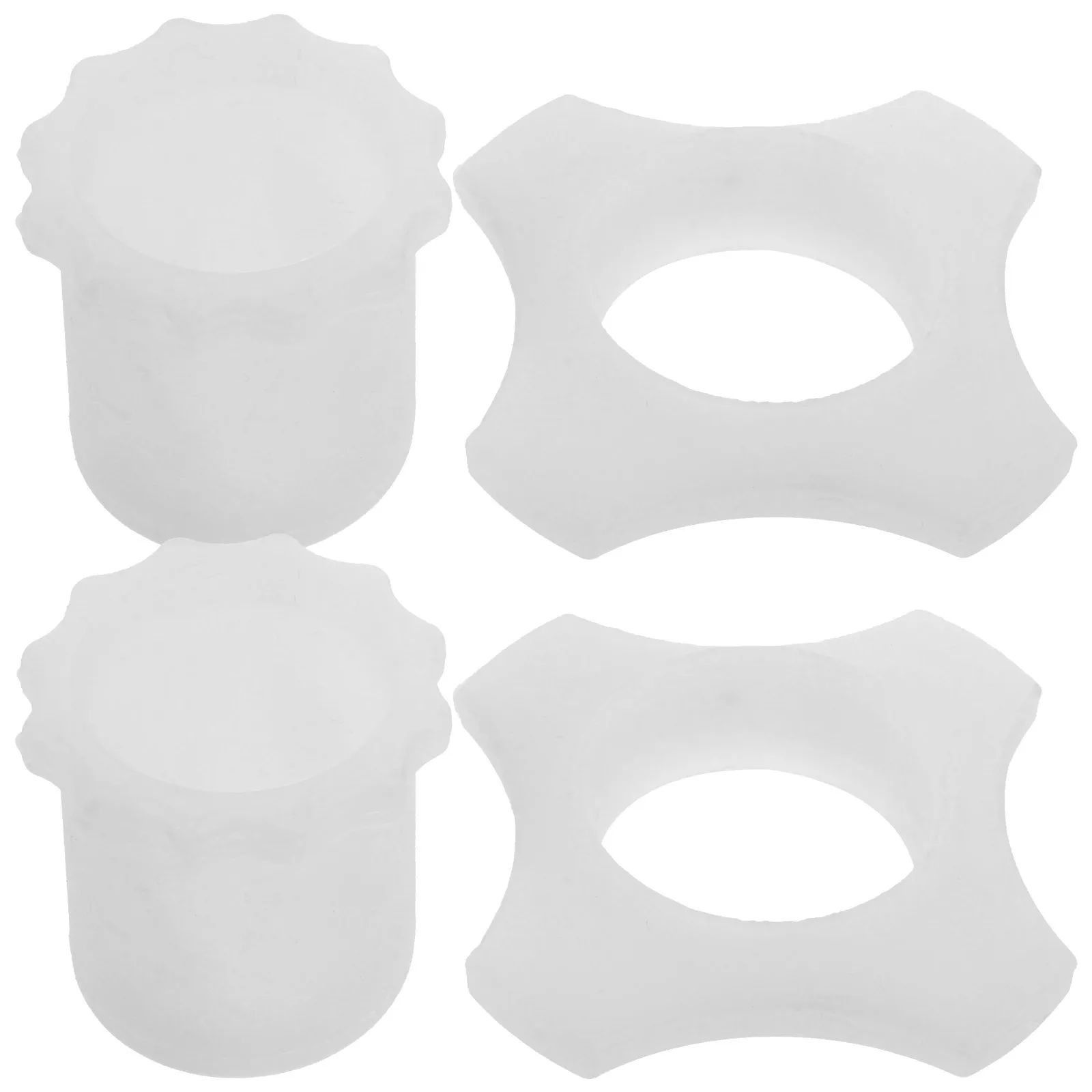 

2Sets Glow in The Dark Microphone Rings Anti Slip Bottom Rod Sleeves Compact Lightweight for Performance Podcast Ktv