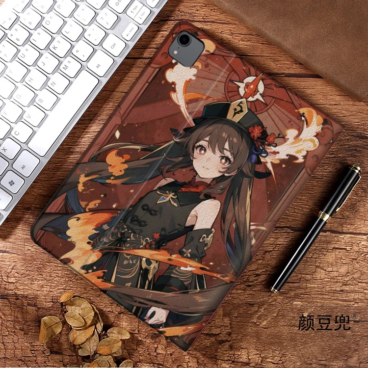 Hutao Anime Genshin Impact iPad 10.2 9th Air 2 3 Mini 6 5 Hülle Luxus Silikon Pro 13 12,9 11 10,5 Zoll iPad Air 6 5 4 2025