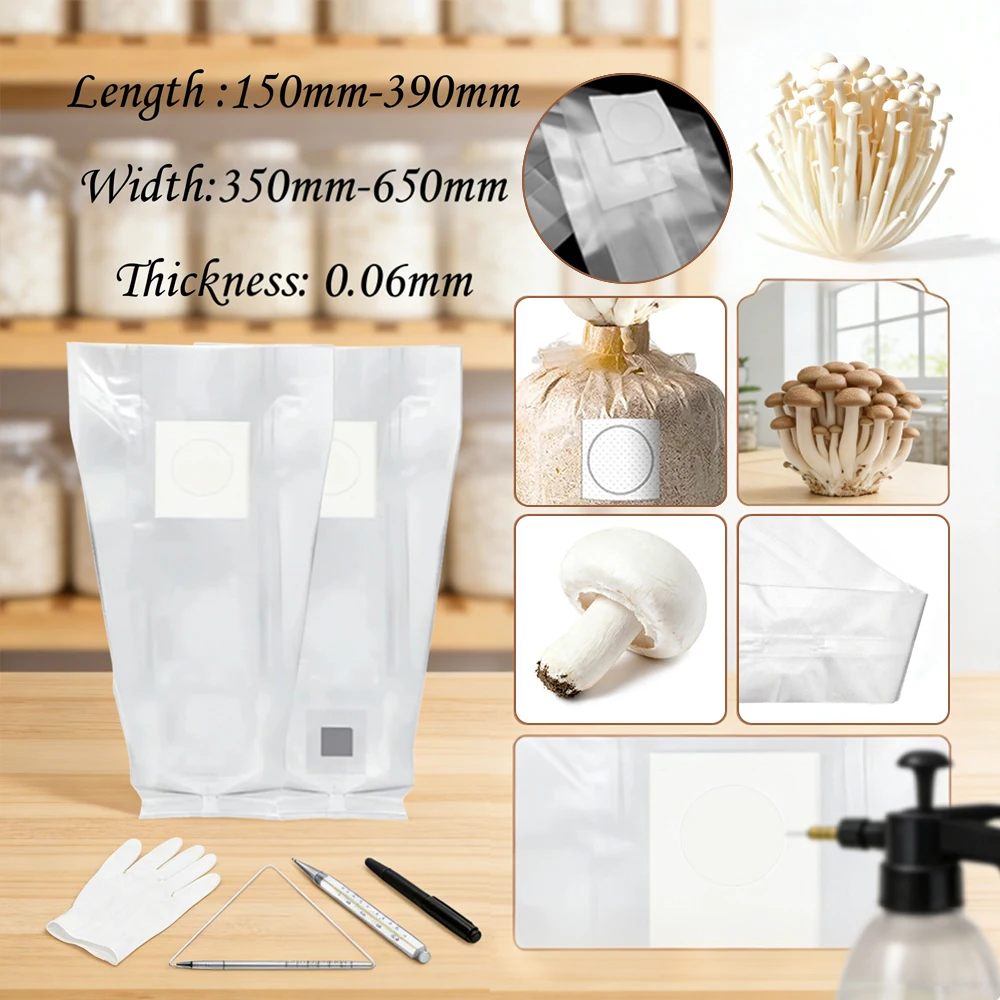 Mushroom Spawn Bag - 10/20 sztuk – wysokiej jakości, wstępnie