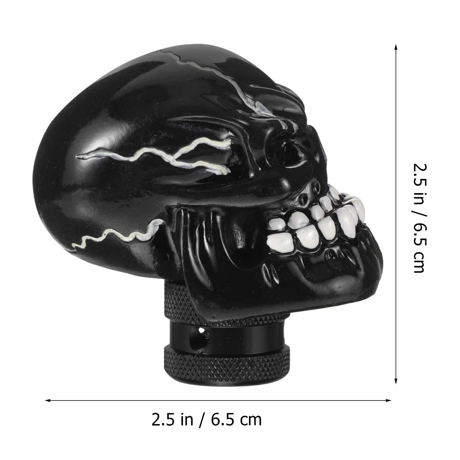 

Skull Shape Resin Gear Shift Knob Comfortable Grip Automatic Shift Knob Car Gear Lever Handle Cool Car Accessories