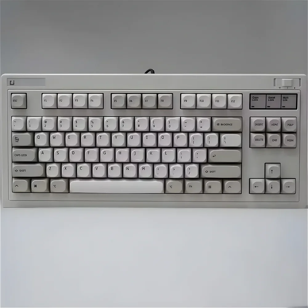 Mechanical Keyboard Vintage Keycaps Pbt MA Light Gray Small Set of Replacement Caps for MX Keyboards. - Image 2