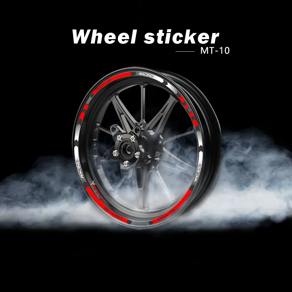 Strips Motorcycle Wheel Tire Stickers Car Reflective Rim Tape Motorbike Bicycle Auto Decals FOR YAMAHA MT-10 FZ-10 MT10 FZ10