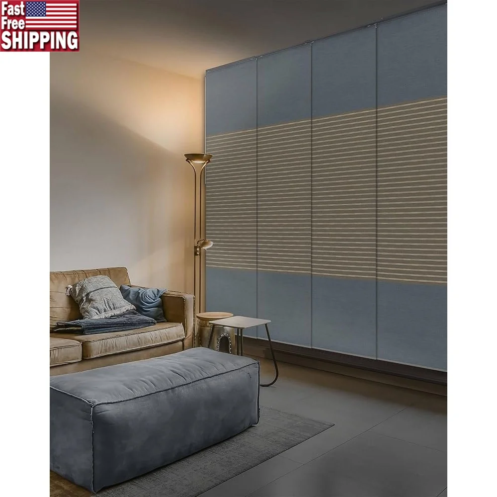 

99,99% затемняющие регулируемые раздвижные вертикальные жалюзи, панели для штор, выдвижная дорожка, беспроводной контроль, тепловой блок для солнечного света, сделай сам