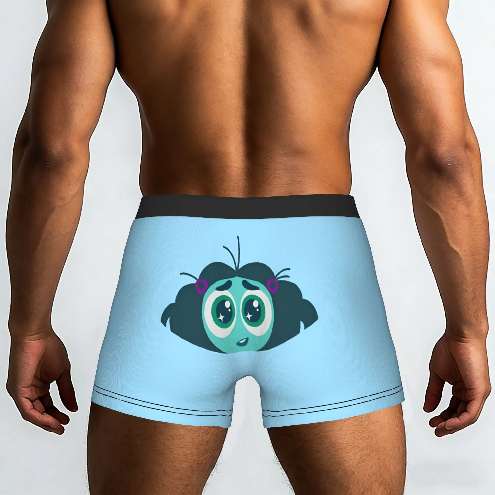 Customized Male Cool I-Insides Cartoon Out   Underwear  Boxer Briefs Soft Shorts Panties Underpants