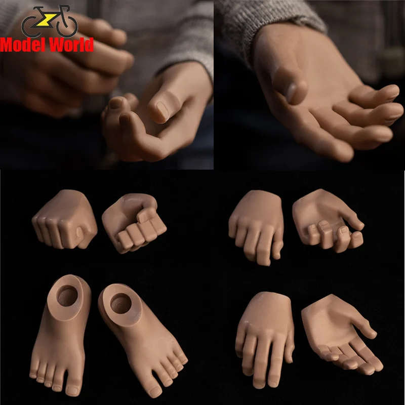 Worldbox AT040 1/6 scale male dolls Cartoon Hand Foot Shape Model Replacement Body Accessories Fit 12\'\' Male Soldier Action Figu