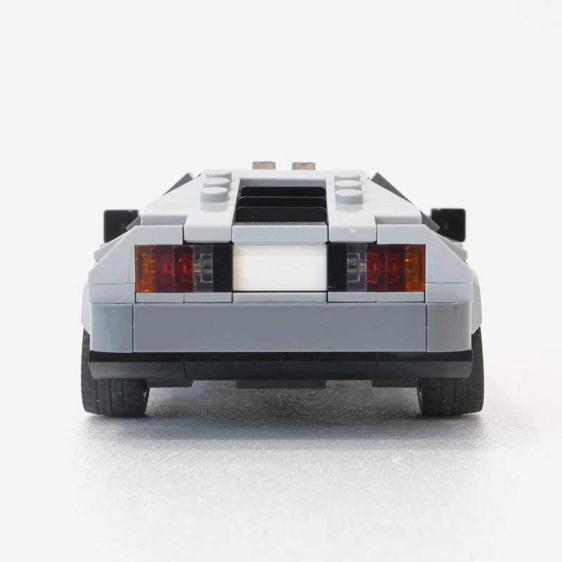 Modellino di Auto Sportiva Classica MOC-121922, Kit di Costruzione Grigio, Blocchi da Assemblare Fai-da-Te, 310 Pezzi, Regalo Tecnologico Modulare