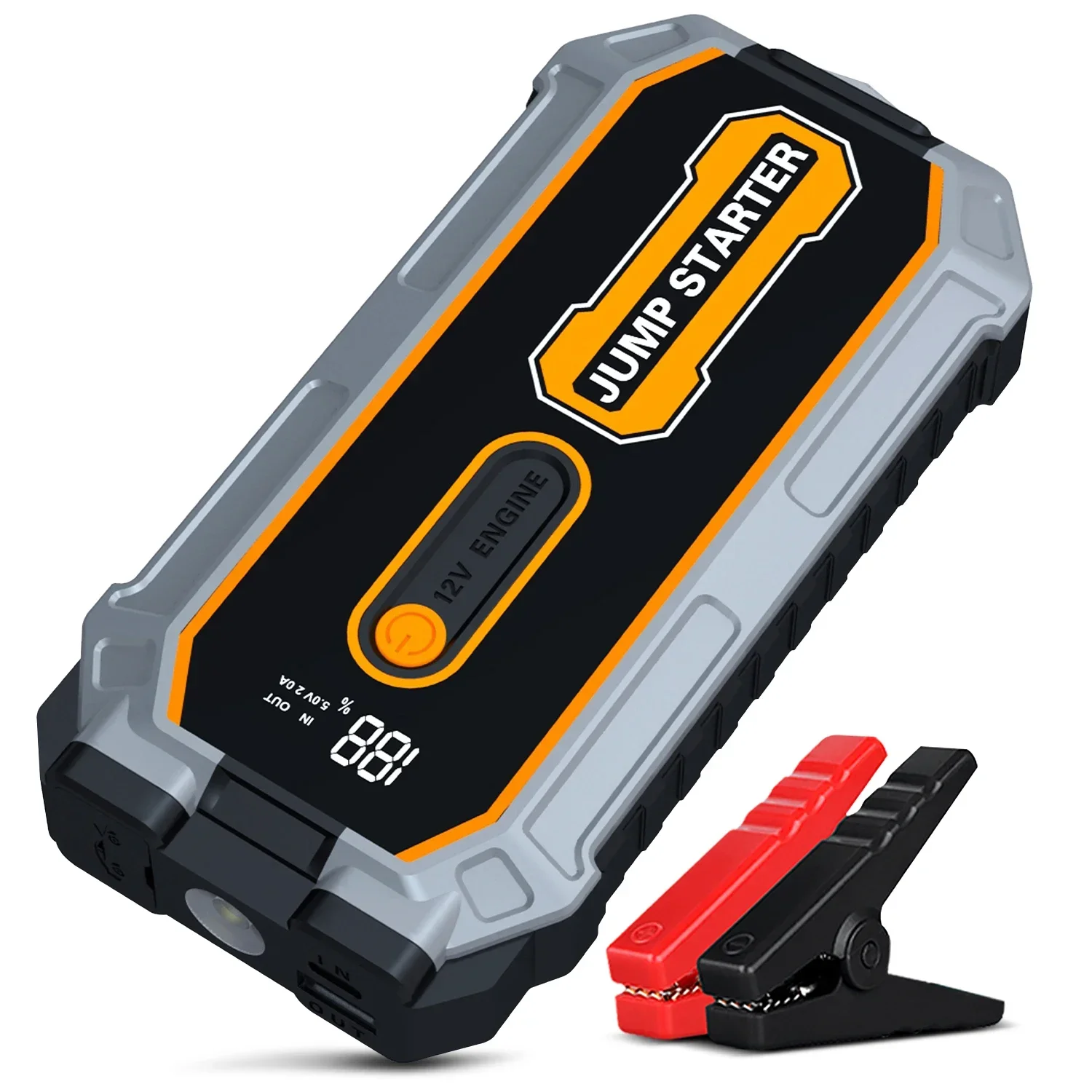 Car Battery Charger Starting Booster Device 1200A Peak Current Auto Emergency Tools Portable Car Jump starter Power Bank