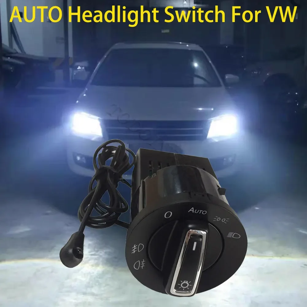 Car Headlight Fog Light Switch Head Lamp Module Sensor for VW Golf 4 Jetta MK5 Polo 9N Bora Tiguan Touran Passat B5 accessories