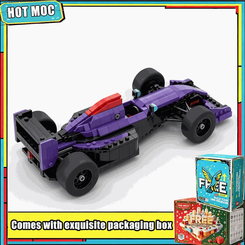 789PCS MOC Vintage Classic Open Wheel Formulaer Racing Car Building Blocks Set Custom Puzzle DIY Assembly Vehicle Model Toy Gift