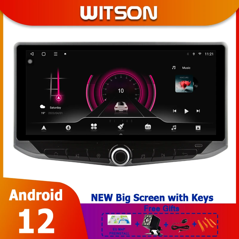 WITSON 10.88'' SCREEN Android Car Radio FOR PEUGEOT 208/2008 2014-2018 Stereo with button auto media gps carplay