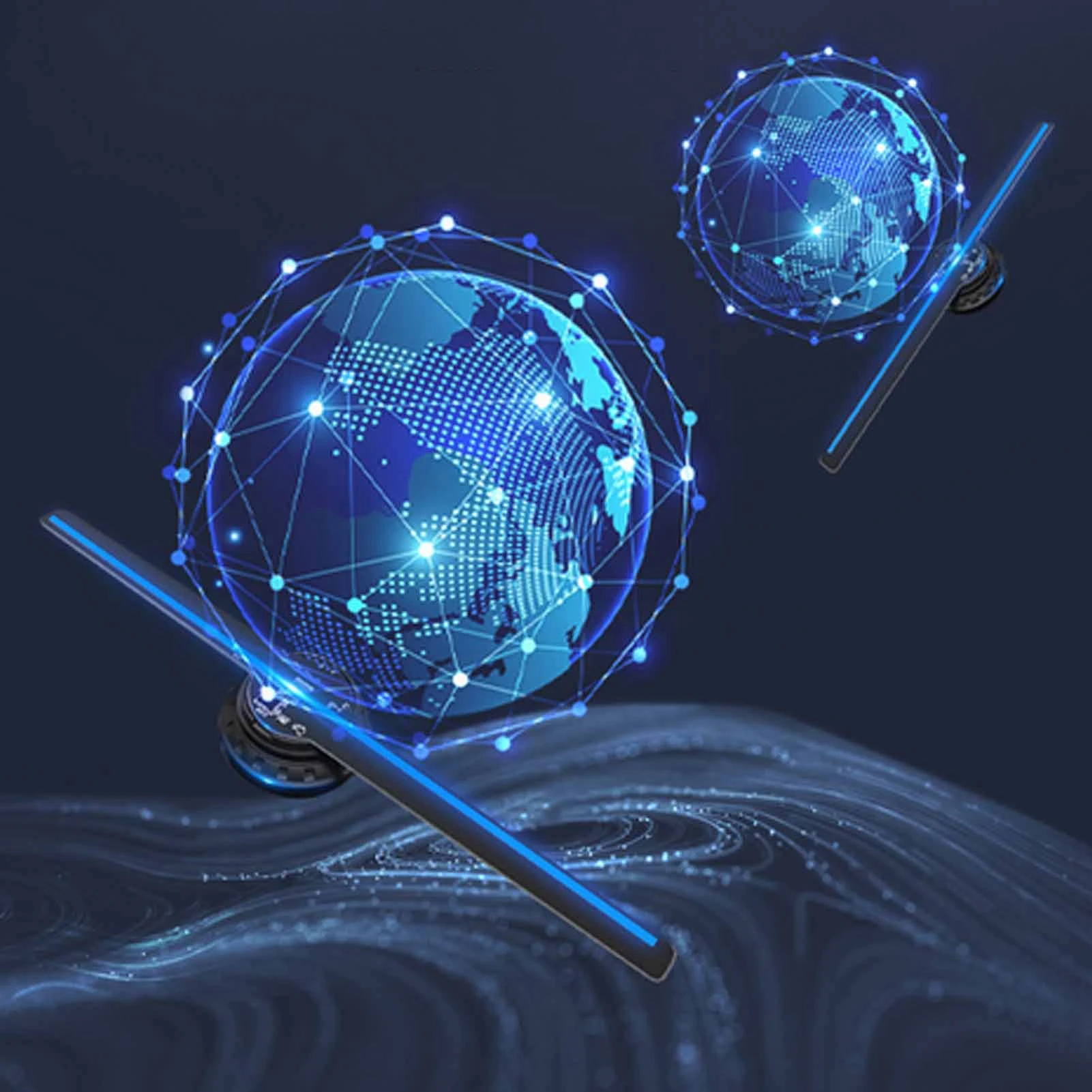 Holographic Display Clear Air Imaging Hologram Fan Projector 100‑240V Multi Formats Support for Exhibition for Advertising