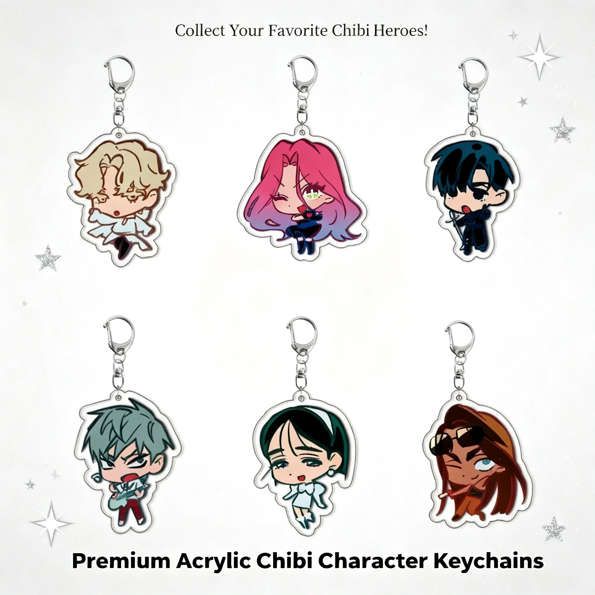 

Fiction Myth Acrylic Keychain Miracle Pendant for Desire in the Apocalypse Game Fantasy Keychain Acrylic Charm Keychain