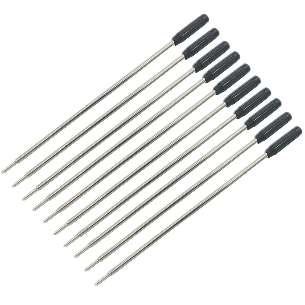 20Pcs Metal Ballpoint Pen Refills 115Mm Standard Fine Point Ink Flow Smooth Writing Refill Compatible with Cross Pens