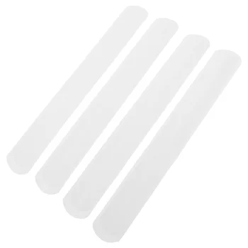 100 قطعة حلقة بيضاء نقية فارغة صفعة أساور عادي الكبار DIY بها بنفسك السائبة هدايا الحفلات للأطفال الفرقة معصمه المعادن الطفل