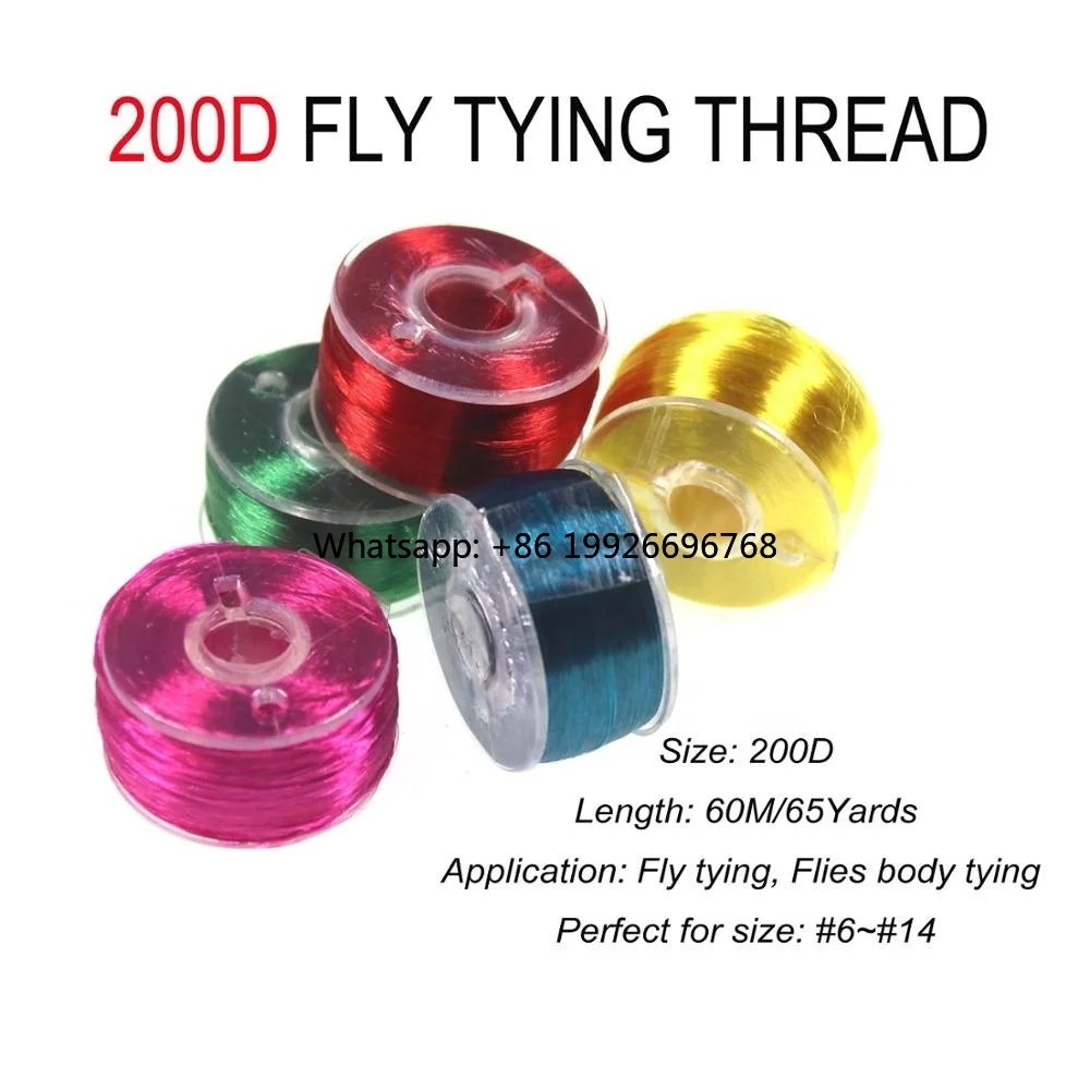 

Pro Fly Tying Thread Floss 25pcs/Box 6-14# Hybrid Filaments 200Denir Trout Bass Fly Tying Material Position Stream manufacturer