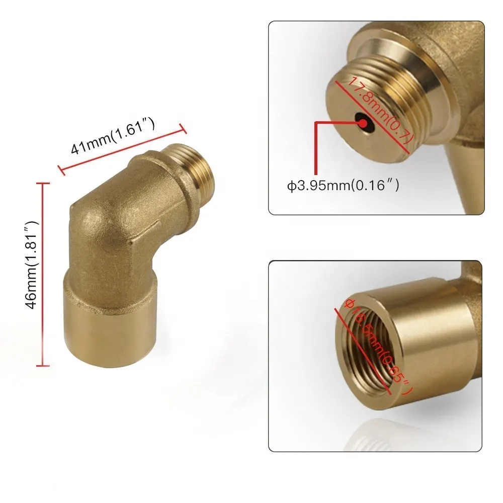 P0420 P0430 M18 x 1.5 Brass Fitting Universal Connector Plug Kit Exhaust 90 Degree O2 Oxygen Sensor Spacer Extender Tools 