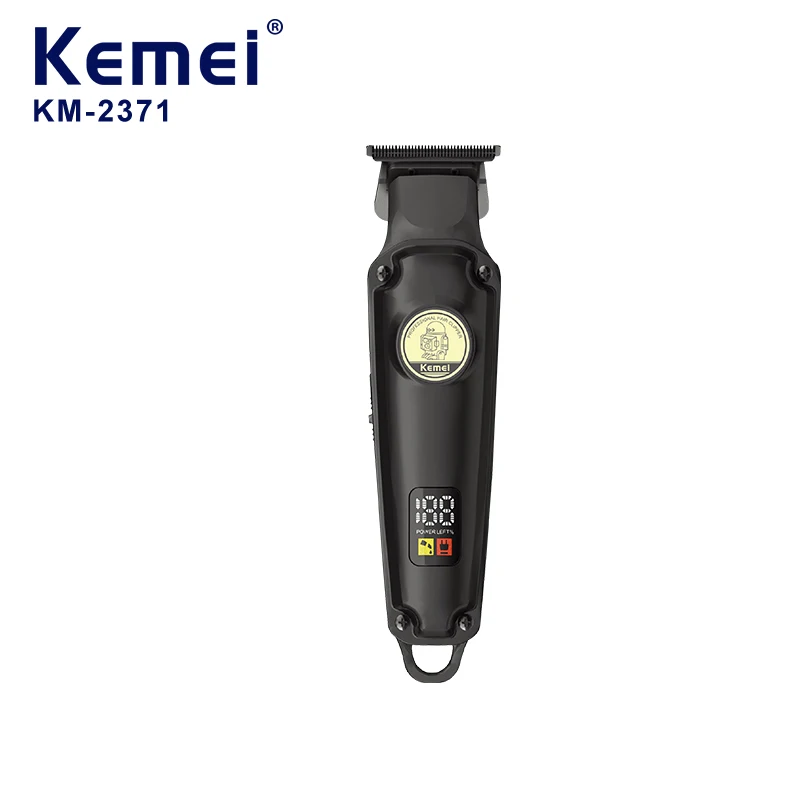 

Kemei KM 2371, профессиональный триммер для бороды, USB аккумуляторная электрическая машинка для стрижки волос, парикмахерская бритва для мужчин, беспроводной комплект для стрижки