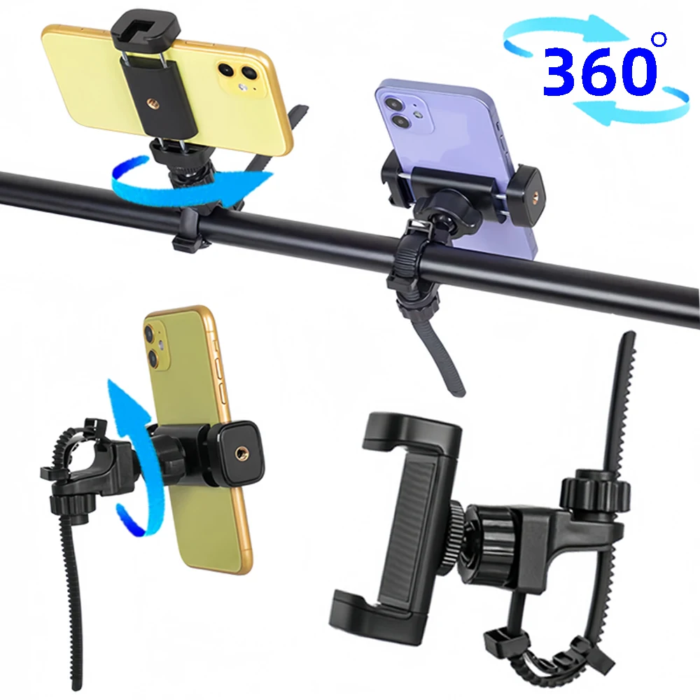 

Подставка на 360 градусов с держателем для мобильного телефона. Зажим для чтения/живого/видео с помощью трубы. Поворот шнура. Держатель для музыкального инструмента на 360 градусов.