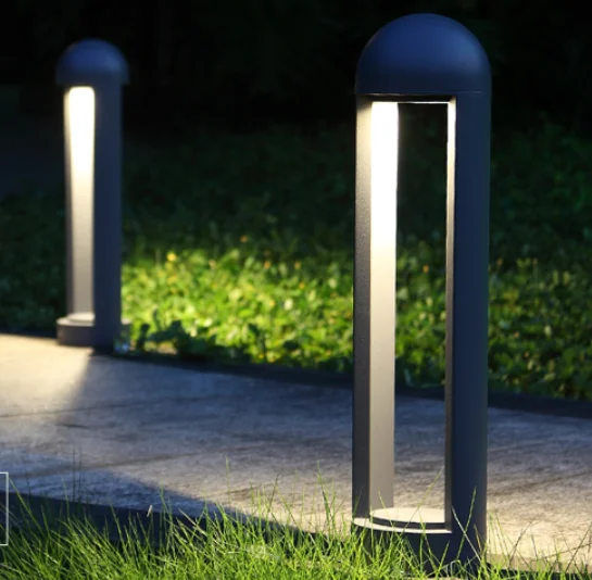 110v 220v Modern Ip65 Waterproof Pillar Bollard Lights Outdoor Garden Led Lawn Light For Landscape Pathway