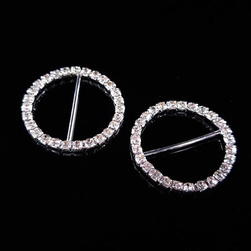 Engood 50Pcs 38mm Big Rhinestones Napkin Ring Sewing Trim & Embellishments Craft Buckle Serviette Holder Wedding Banquet Dinner