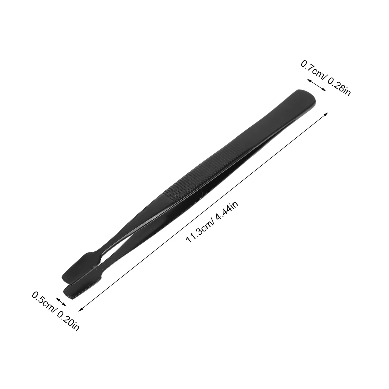 4Pcs Philatelic Stamp Tweezers Straight Tip Black Stainless Steel Smooth Edge Precision Hand Tools for Stamp Collecting Delicate - view 3