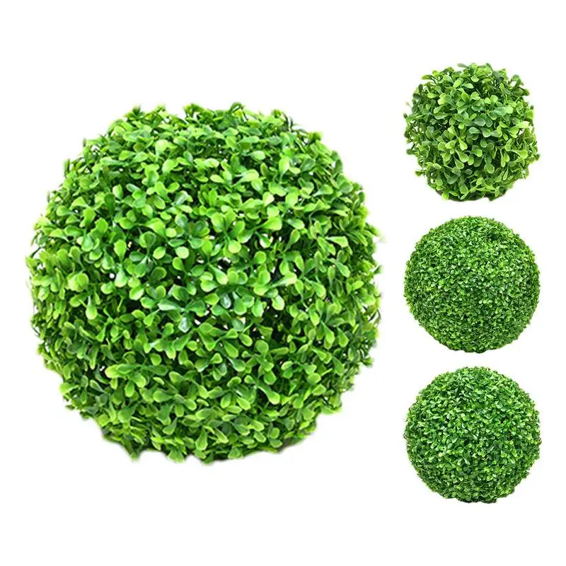 Large Artificial Green Milan Grass Ball Home Garden Outdoor Wedding Party Decoration Plant Topiary Ball for Backyard Balcony