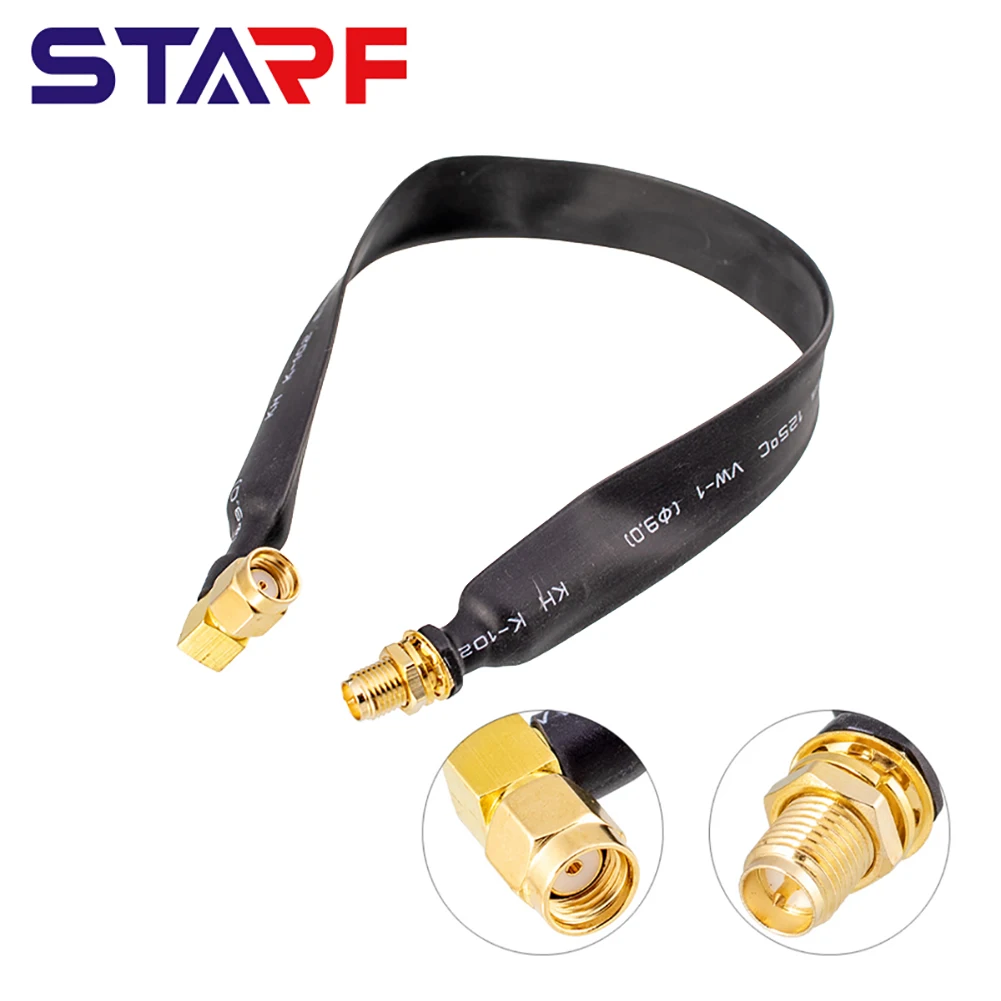 Pigtail di estensione coassiale con finestra piatta da 27 cm RPSMA maschio a RPSMA femmina 1 confezione per applicazioni multipoint e NLOS