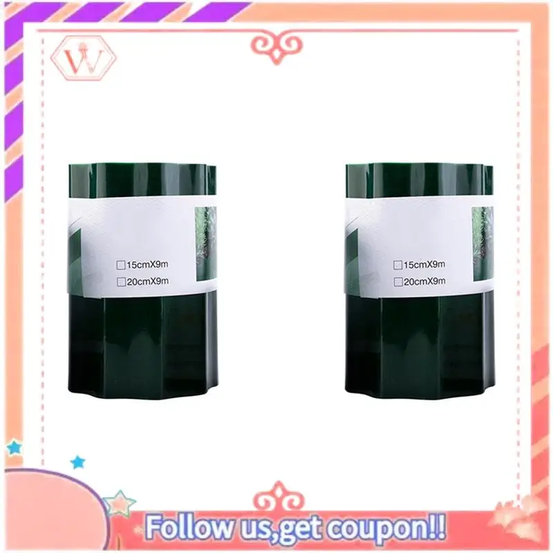 

AT84-2X Plastic Garden Fence Corrugated Fence Fence Garden Gardening Lawn Fence Decoration 20Cmx9m