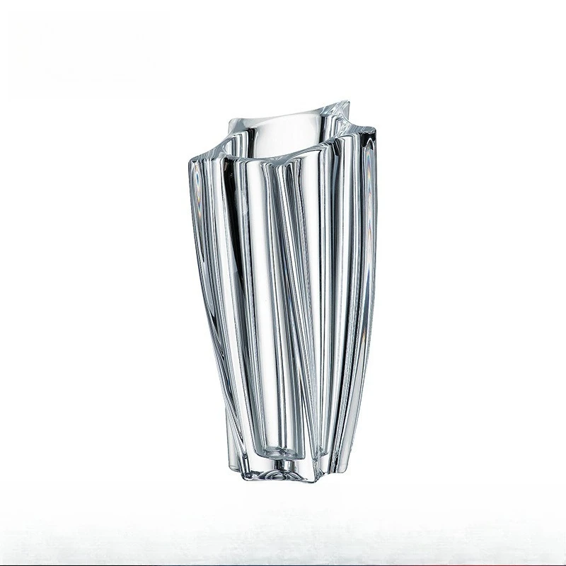 

Crystal glass European vase, living room decoration ornament, dining table coffee table vase