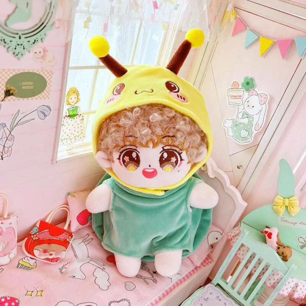 Turtle Shell Cotton Doll Clothes Set Dress Up Kawaii Cotton Doll Plush Suit Bee Headcover Cute Plush Dolls Clothes