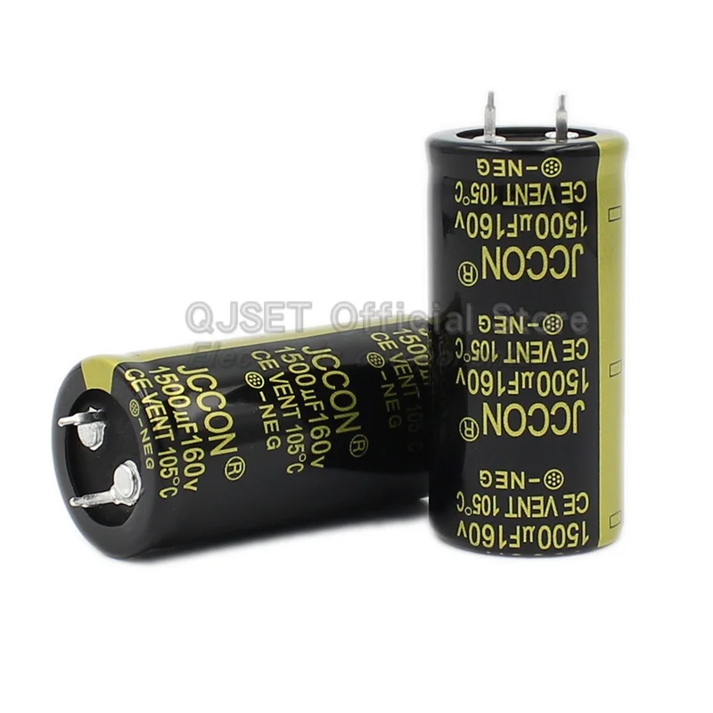 1pcs JCCON Ox Horn Capacitor 160V 1500uf 2200uf 160V Wire-Cut Sewing Machine Power Supply Filter Aluminum Electrolytic Capacitor
