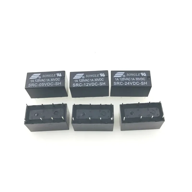 SRC-05VDC-SH SRC-12VDC-SH SRC-24VDC-SH 5V 12V 24V 1A New 8-Pin Relays 10 pcs