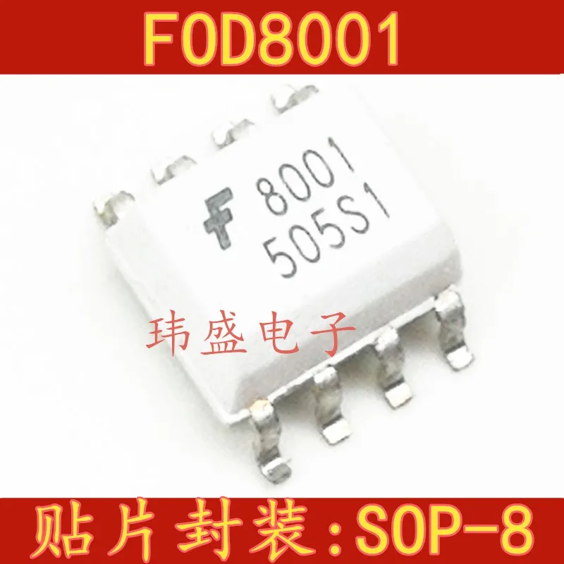 

(5 Pieces) NEW FOD8001 SOP-8 F8001 HCPL-8001