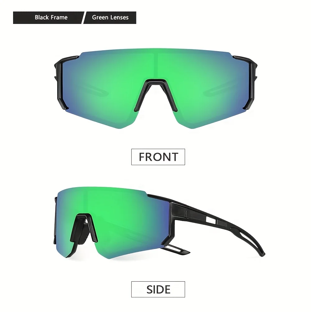 1/3PCS Oversize Outdoor Radfahren Sonnenbrille Männer Frauen Fahren Fahrrad Brille Fahrrad Sport Klettern Schutz UV400 Brille – Detail 8