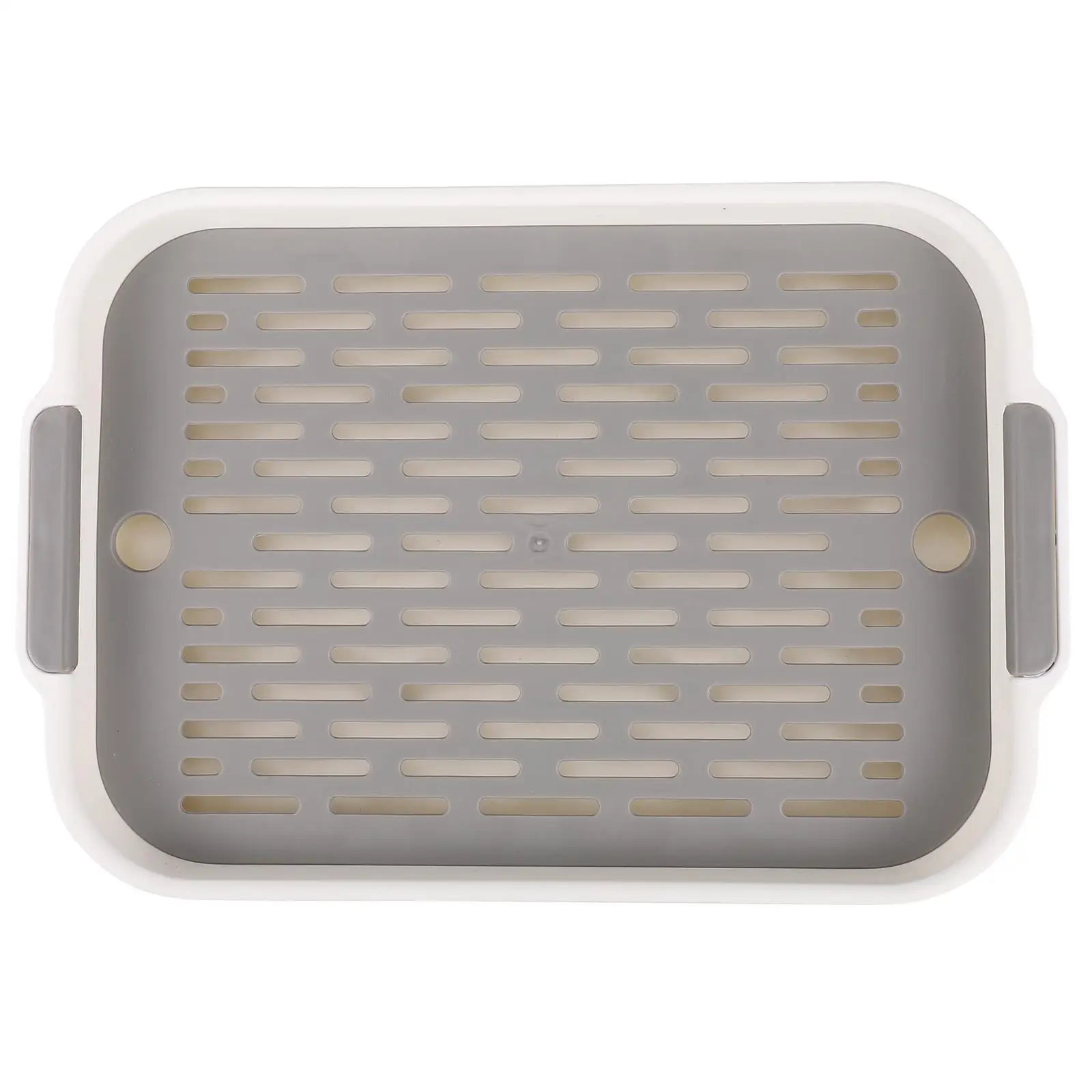 

Double Layer Drain Tray White Countertop Cutlery Filter Tray Plastic Dish Drainer Bowl Drainer Dishes Drain Board Kitchen
