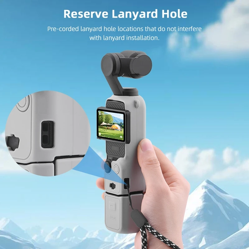 Penutup silikon untuk DJI Osmo Pocket 3, casing pelindung lensa lunak gagang kamera Gimbal antigores untuk DJI Osmo Pocket 3 Aksesori