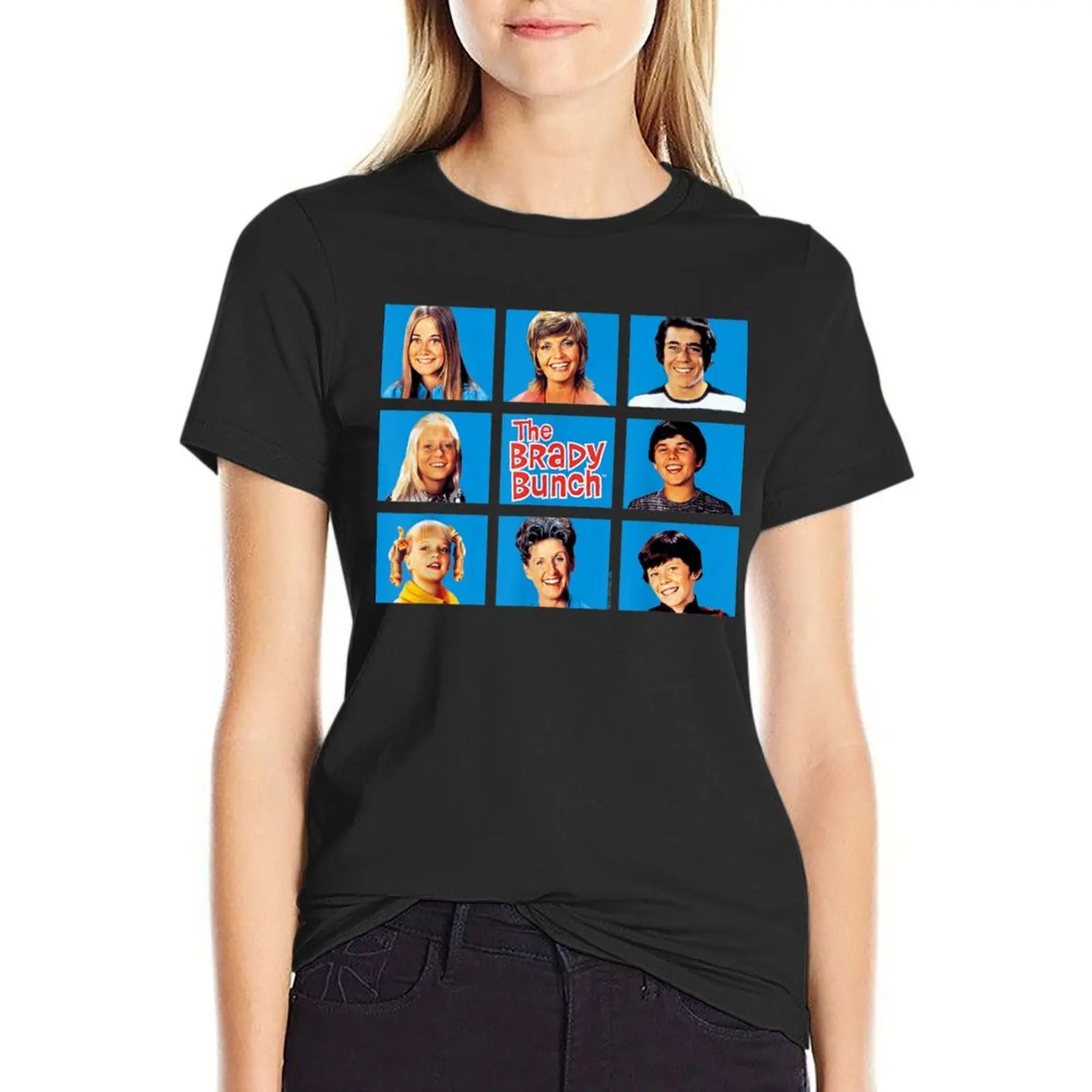 

Brady Bunch Framed T-Shirt summer clothes cute tops Woman clothing