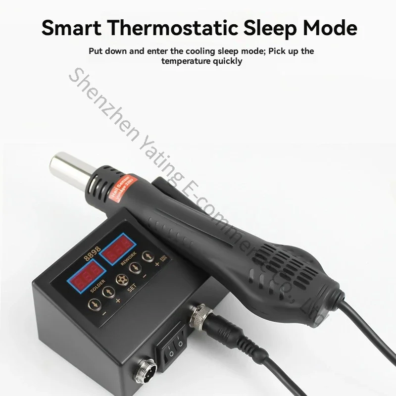 1PC Hot Air Gun Disassembly Soldering Station 110V Dual Digital Display 2-in-1 SMT Soldering Iron Repair Station 220V