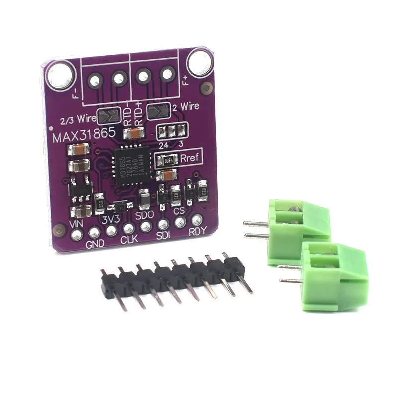 31865 MAX31865 RTD platinum resistance temperature detector, PT100 to PT1000 sensor module