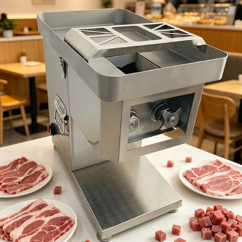 Automatic kitchen Meat Slicer Commercial Electric Slicer Slicing Dicing Meat Processing Machine