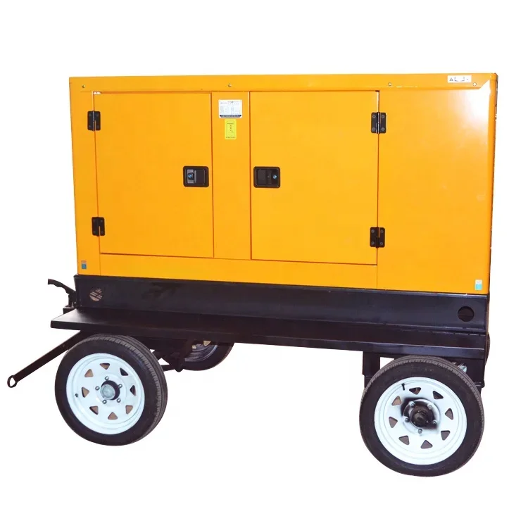 Backup Emergency Power Supply Self Start mobile home generators 80kw 100kw 120kva silent genset diesel generator with trailer