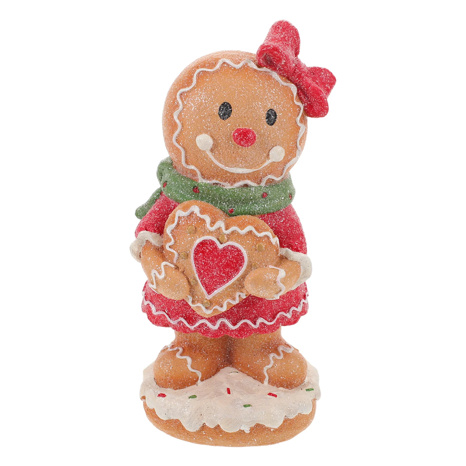 

Resin Gingerbread Man Christmas Ornament Festive Table Decoration Winter Xmas Holiday Party Decor Gingerbread Man Figure