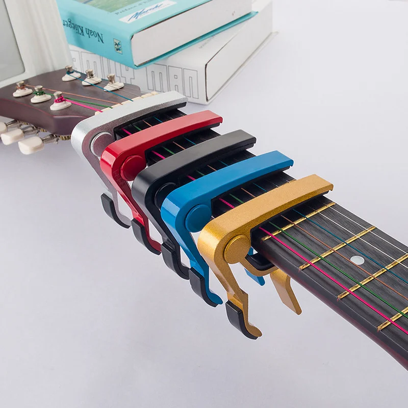 Guitar Capo Guitar Clip Capotraste Quick Change Capodastre Clamp Key Acoustic Classic Tone Adjusting Cejilla Guitarra