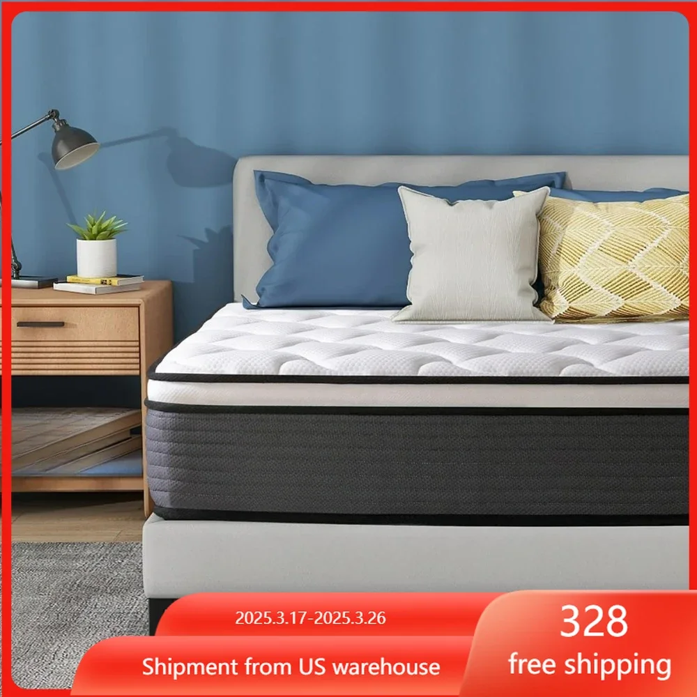 10 inch full mattress, memory foam mixed mattress, sports isolation bag spring mattress, medium hardness decompression