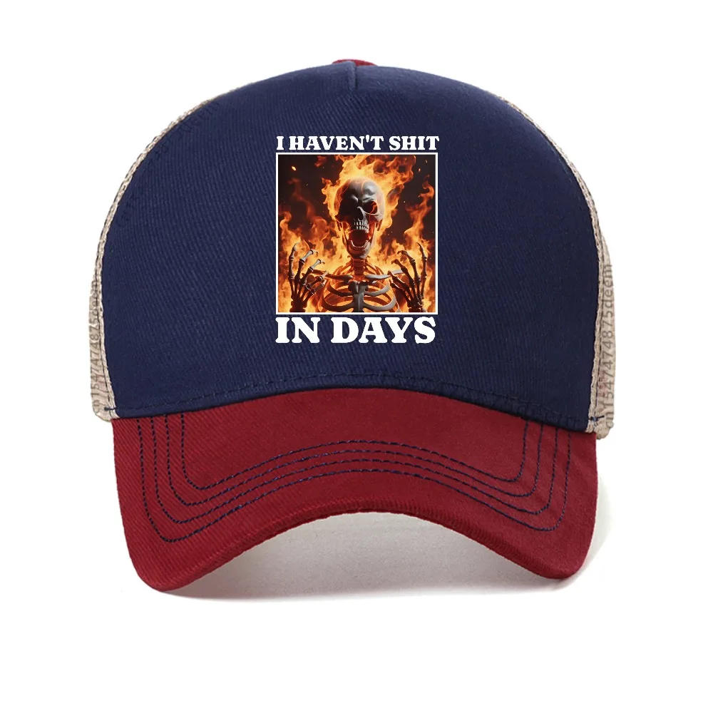 I Haven't Shit in Days letter baseball cap fashion men women adjustable mesh trucker hat casual Snapback hats sports sun caps