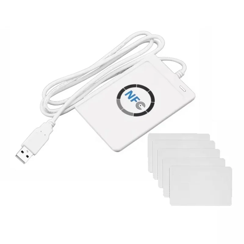 

AA60-ACR122U RFID IC Устройство чтения смарт-карт Дубликатор + 5XUID Устройство записи карт Копировальный аппарат Записываемый клон 13,56 МГц ID IC Копировальный аппарат для карт