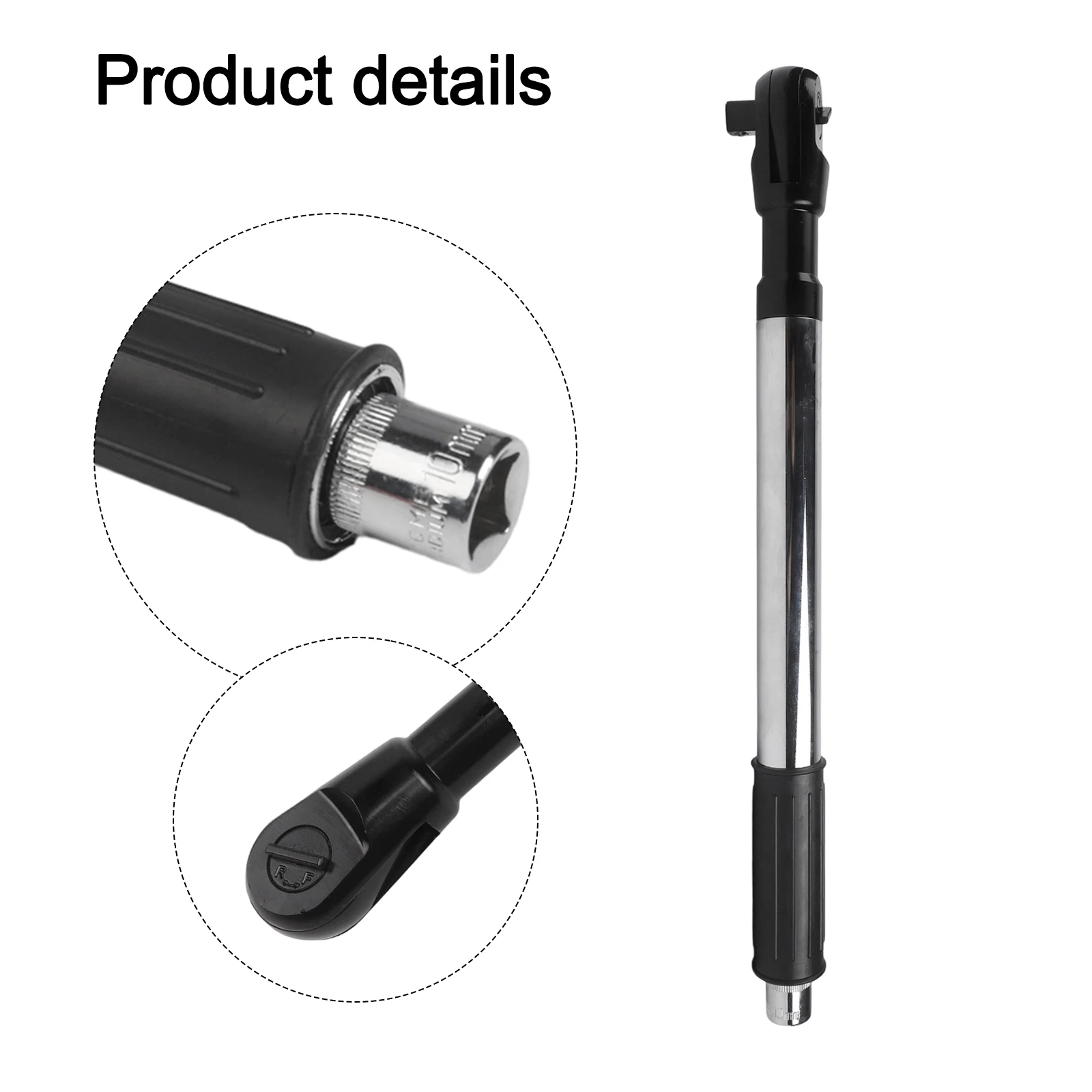 Manual and for Power Tool Compatible 1/2 Inch Drive Ratchet Wrench Featuring Extended Handle for Tight Space Working Conditions